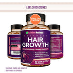 Hair Growth® Vitamina para cabello con Biotina x 120 cápsulas