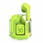 Audífonos Inalámbricos Air Crystal T6 | Diseño Transparente + Pantalla LED | Bluetooth 5.3